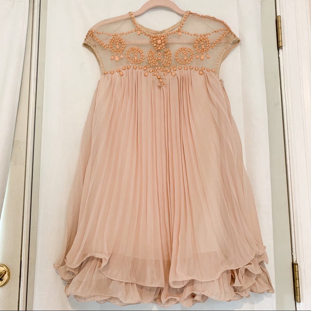 Beaded Chiffon Dress